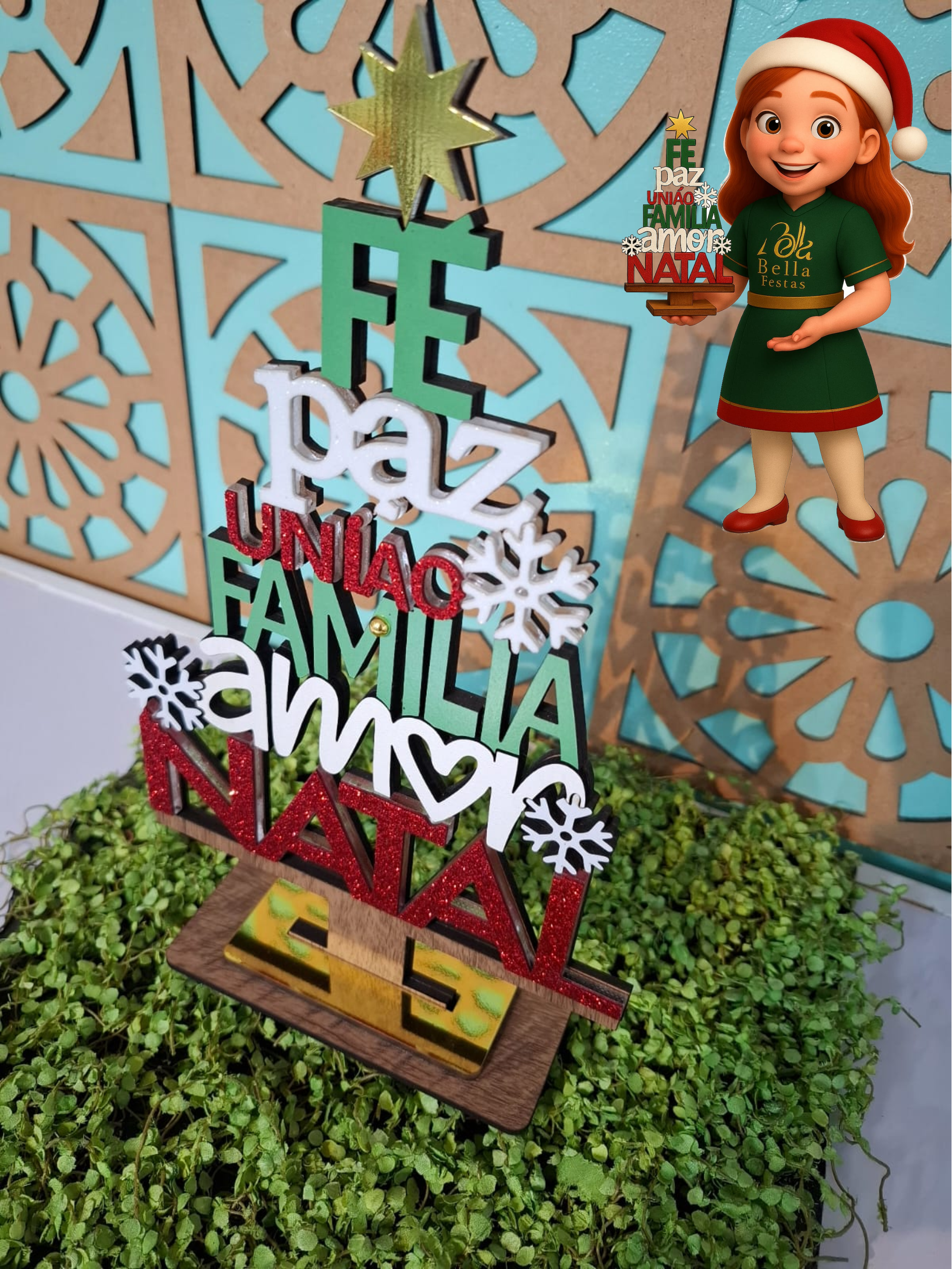 Árvore Decorativa de Natal em MDF - Imagem 4
